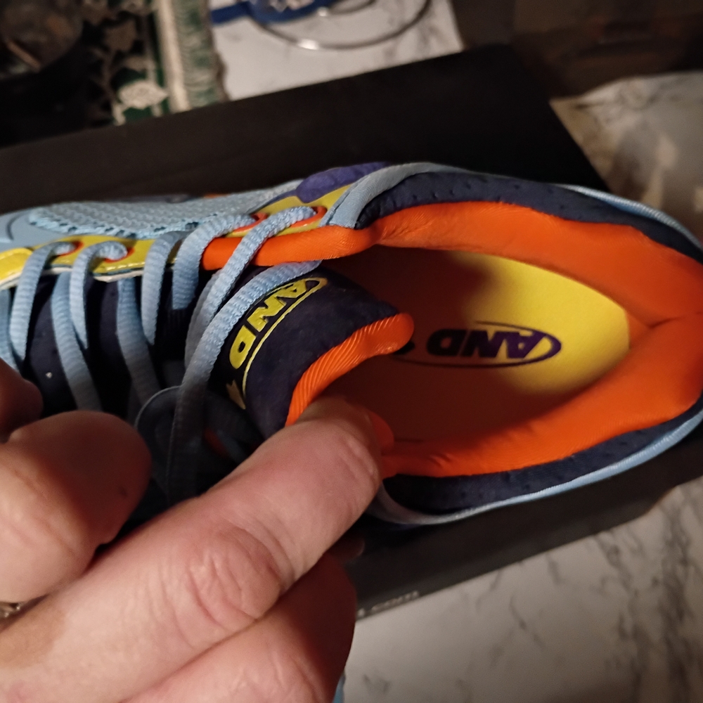 Oner Active Blue and Orange Athletic Shoes
